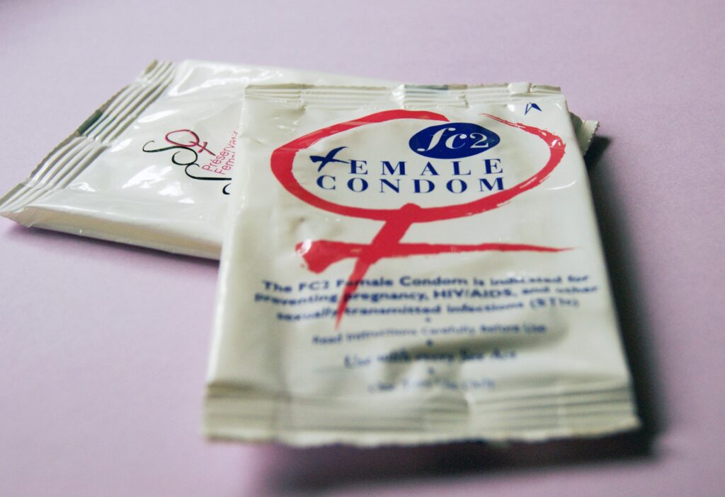 Using female condoms is one of the effective birth control methods